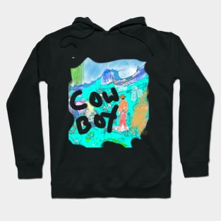 The Heart of the Wild West: A Colorful Cowboy Adventure Hoodie